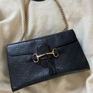Black Gucci Emily Shoulder Bag SOLD